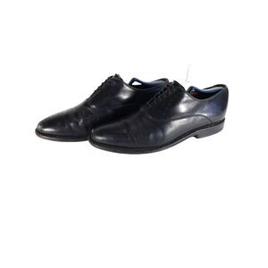 Allen Edmonds Men’s Weybridge US 9,5D Black Leather Medallion Toe Dress Shoes